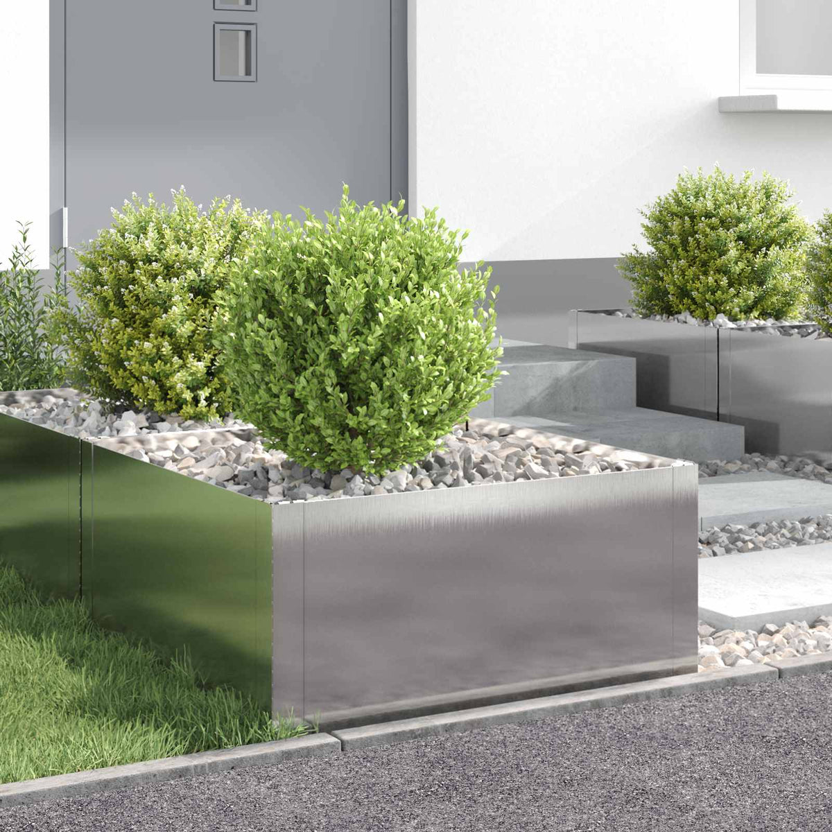 Bordure De Pelouse 4 Pc Acier Rouillé