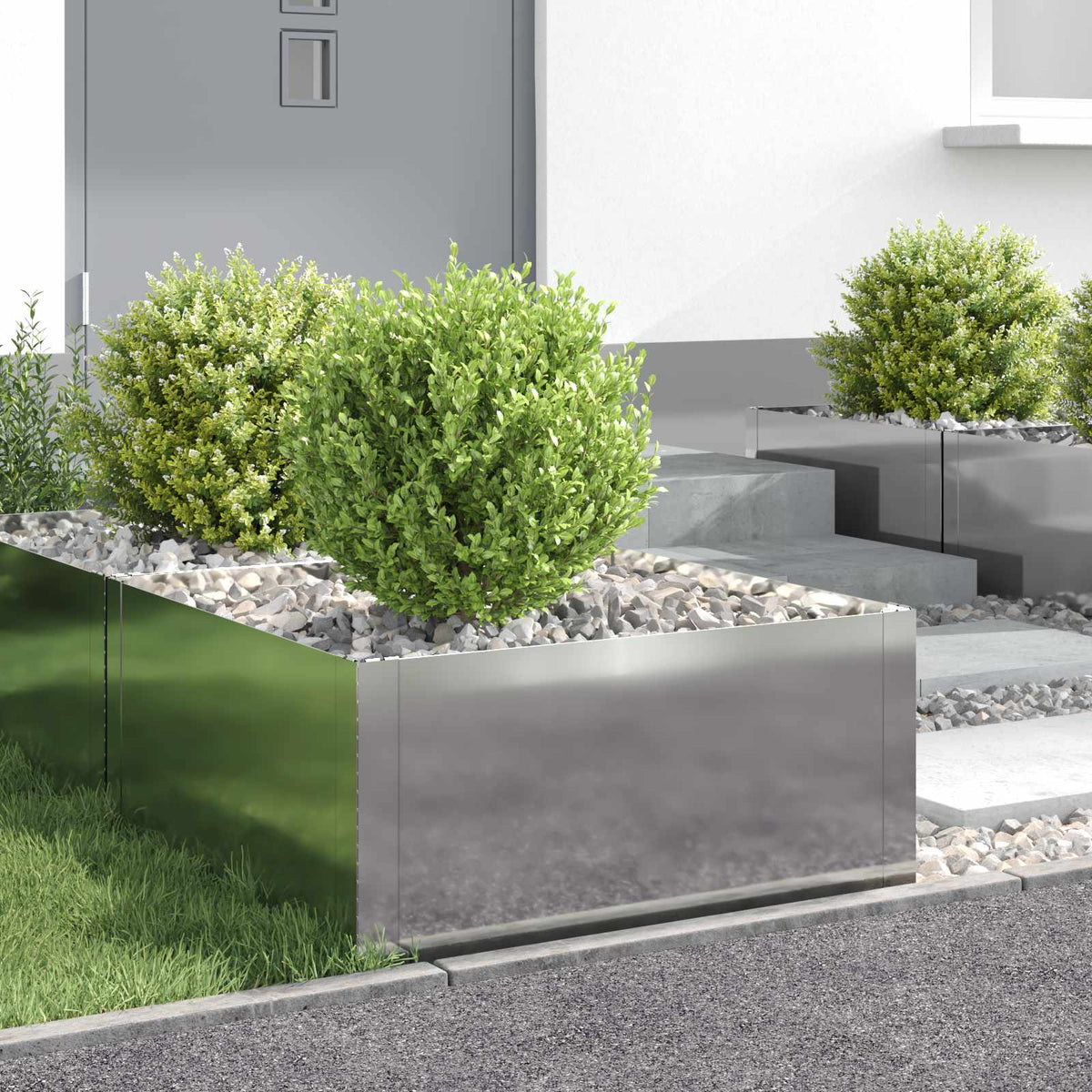 Bordure De Pelouse 4 Pc Acier Rouillé