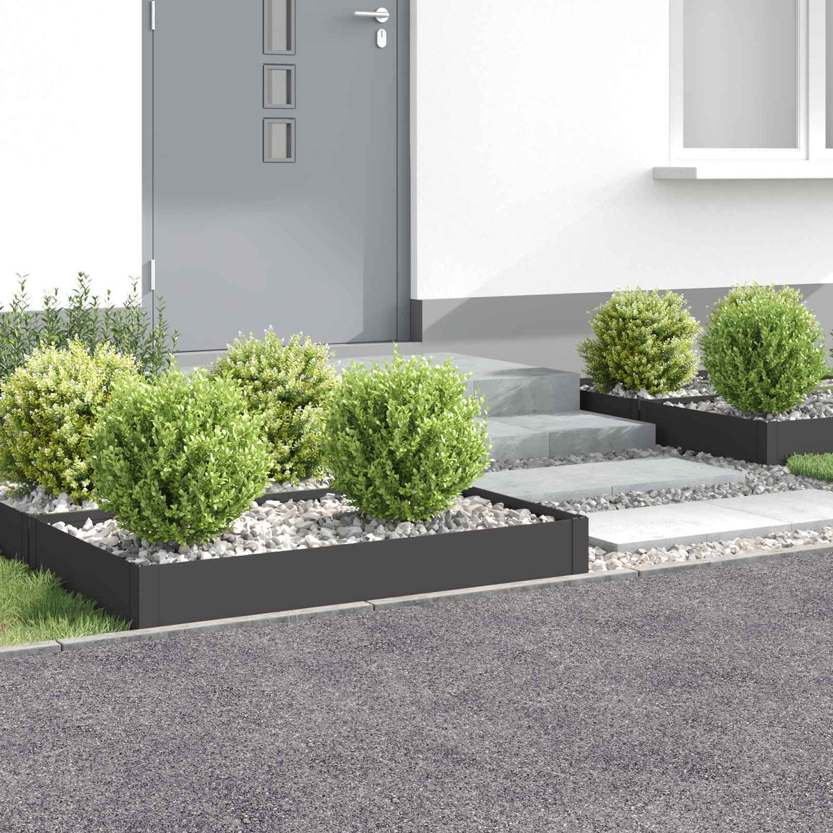 Bordure De Pelouse 4 Pc Acier Rouillé
