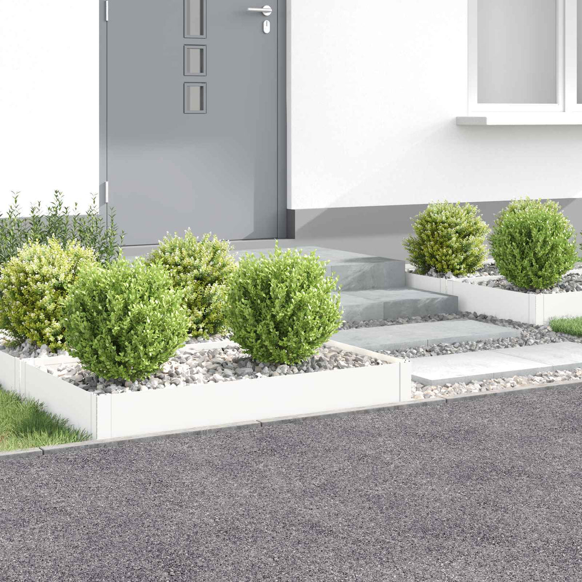 Bordure De Pelouse 4 Pc Acier Rouillé