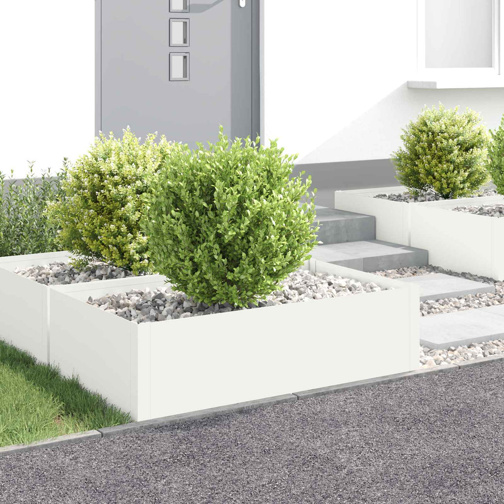 Bordure De Pelouse 4 Pc Acier Rouillé