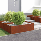 Bordure De Pelouse 4 Pc Acier Rouillé