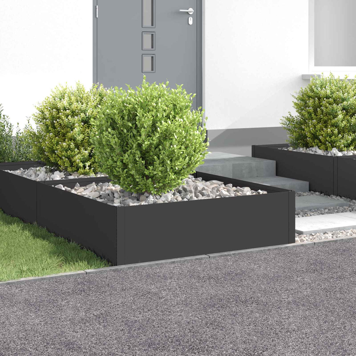 Bordure De Pelouse 4 Pc Acier Rouillé