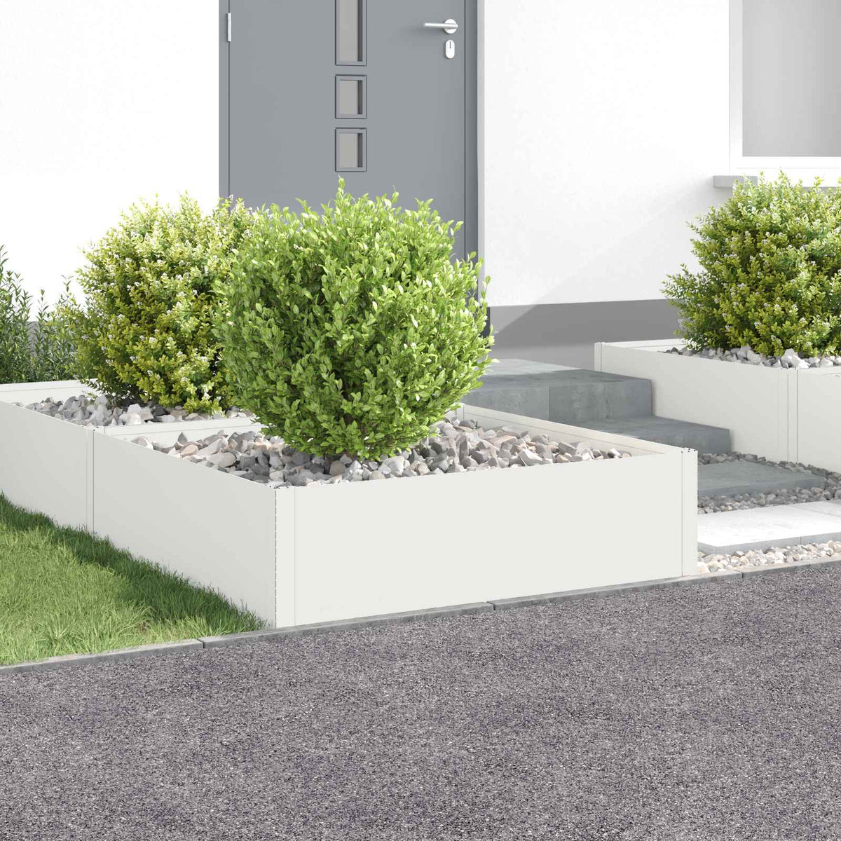Bordure De Pelouse 4 Pc Acier Rouillé