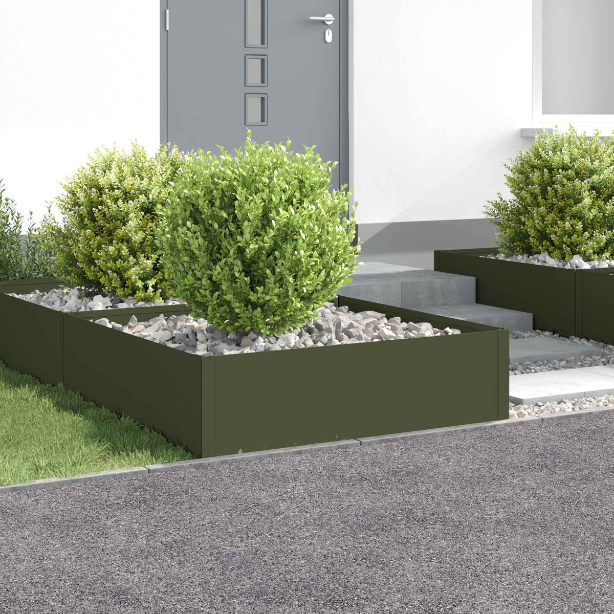 Bordure De Pelouse 4 Pc Acier Rouillé