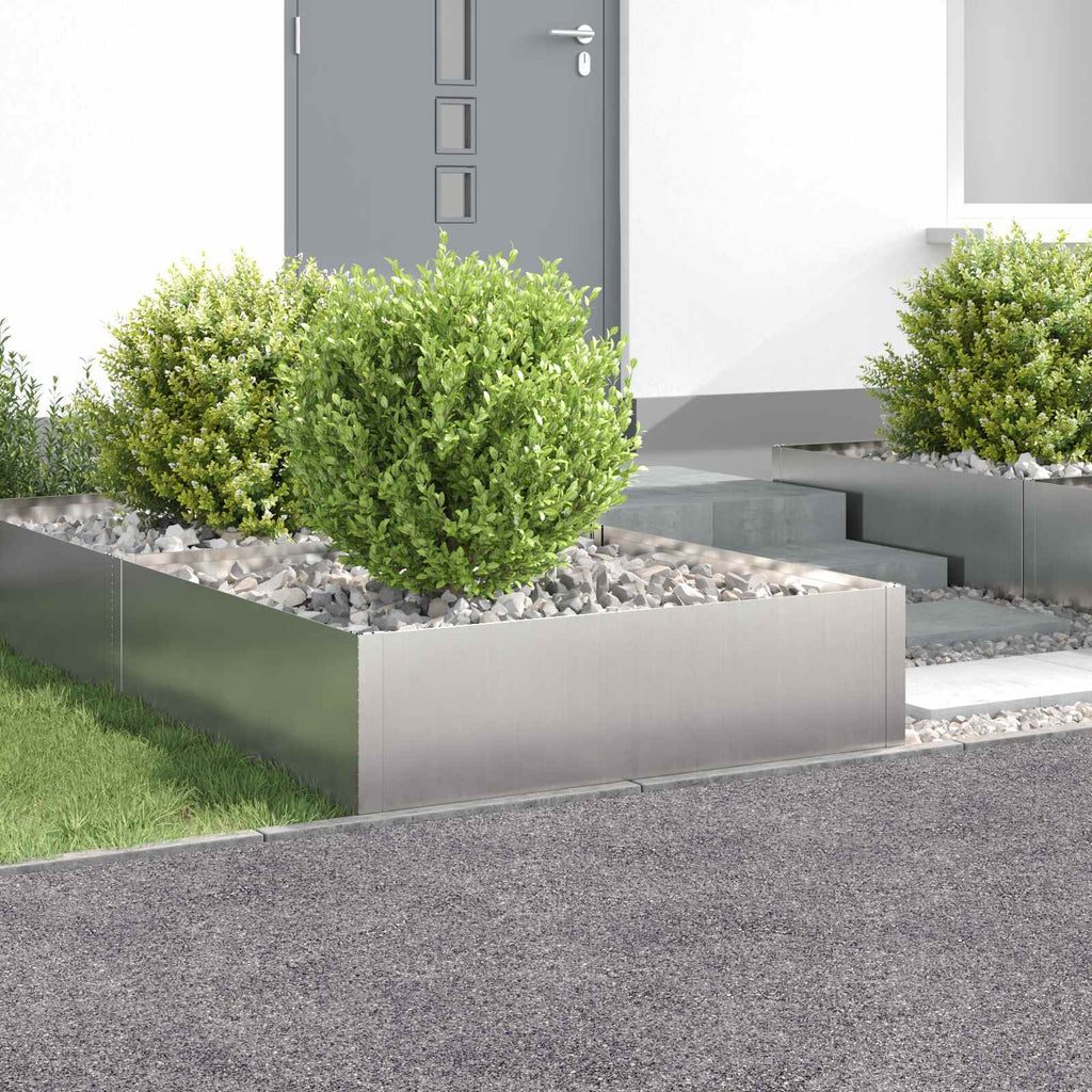 Bordure De Pelouse 4 Pc Acier Rouillé