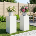 Support De Plante Rouillé 30 X 30 X 100 Cm