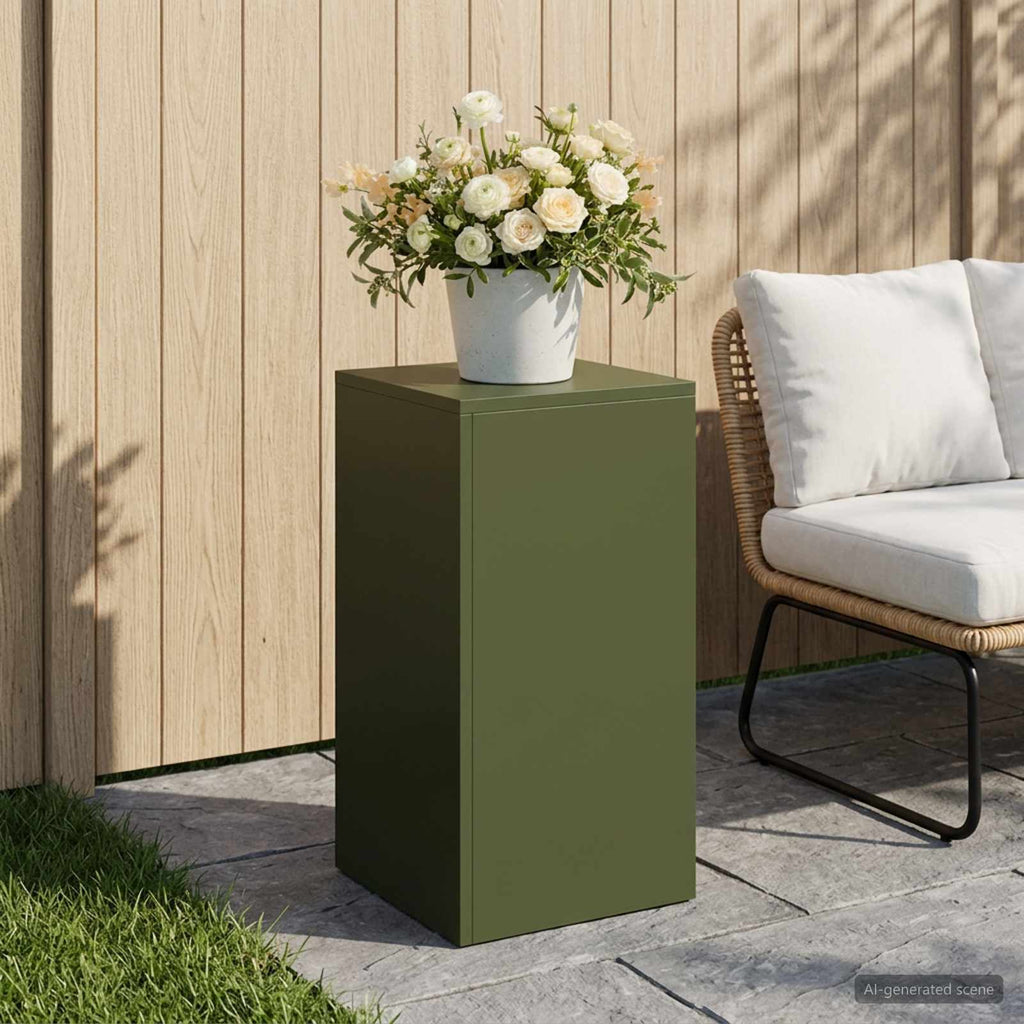 Support De Plante Rouillé 30 X 30 X 100 Cm