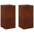 Support De Plante 2 Pcs Rouillé 30 X 30 X 60 Cm