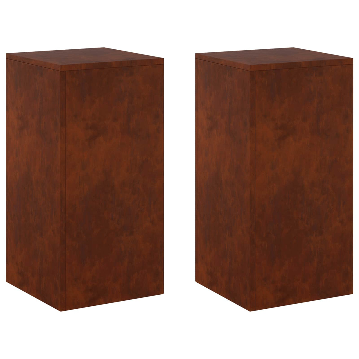 Support De Plante 2 Pcs Rouillé 30 X 30 X 60 Cm