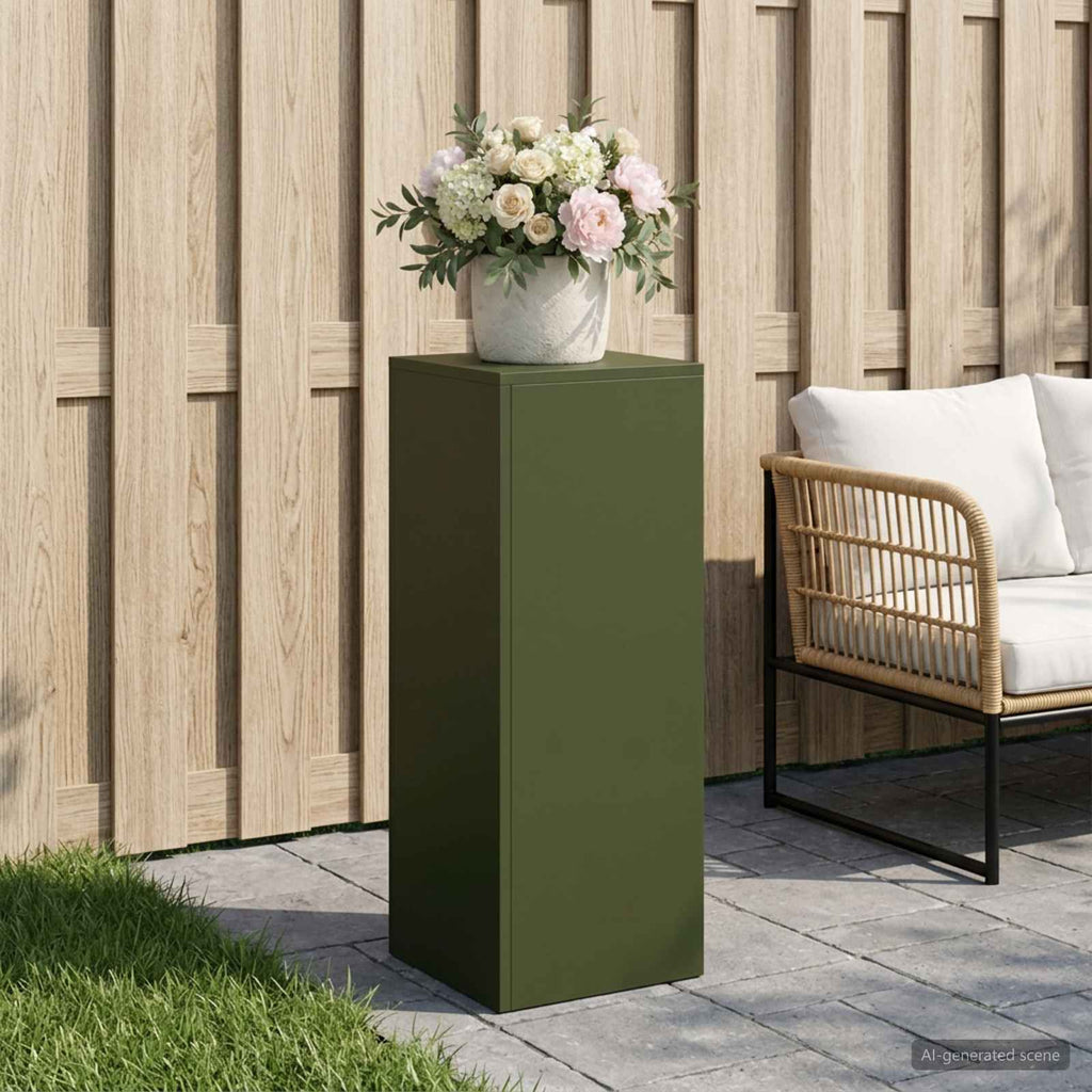 Support De Plante Rouillé 30 X 30 X 100 Cm