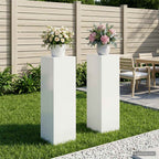 Support De Plante Rouillé 30 X 30 X 100 Cm