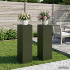 Support De Plante Rouillé 30 X 30 X 100 Cm