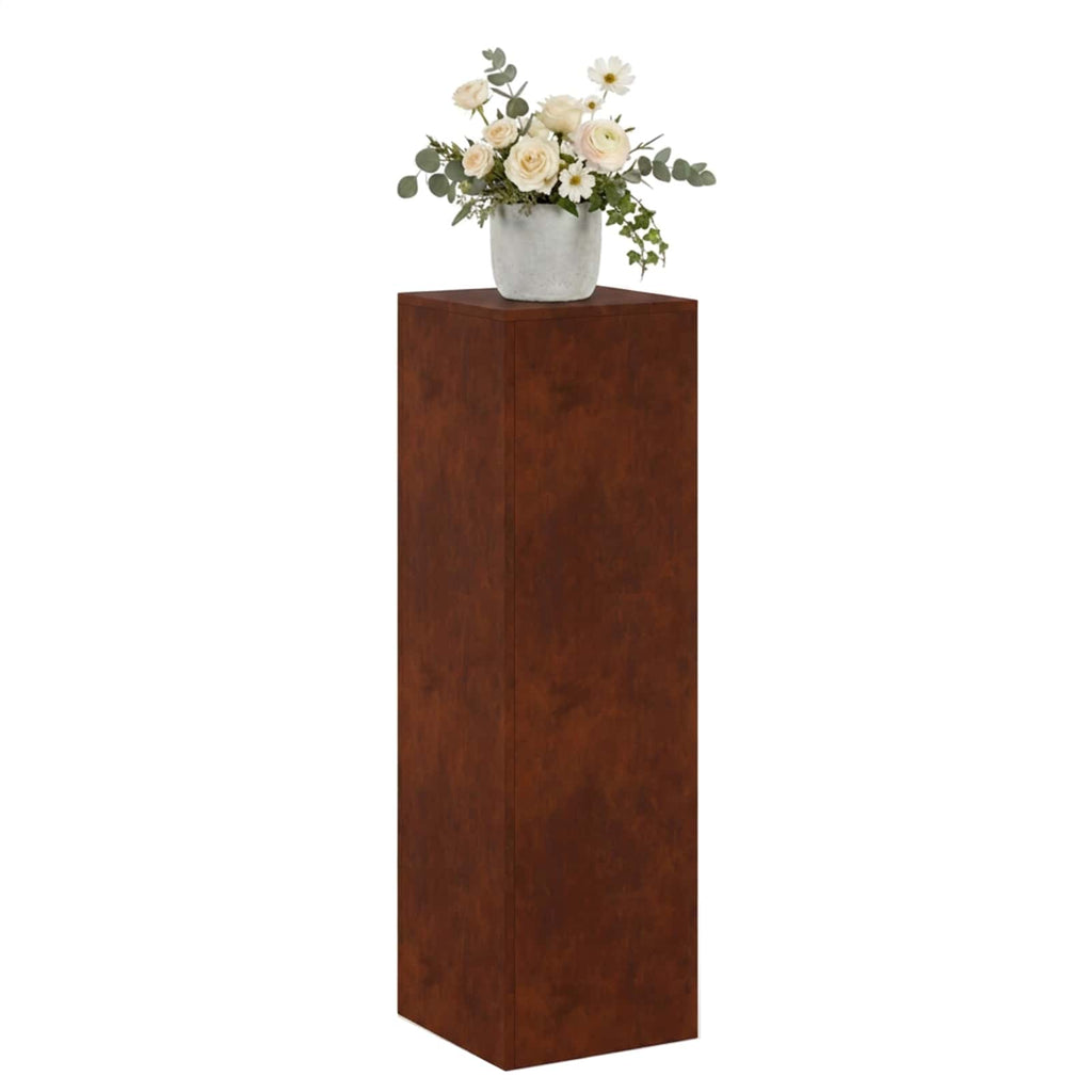 Support De Plante Rouillé 30 X 30 X 100 Cm