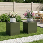 Support De Plante Rouillé 30 X 30 X 100 Cm