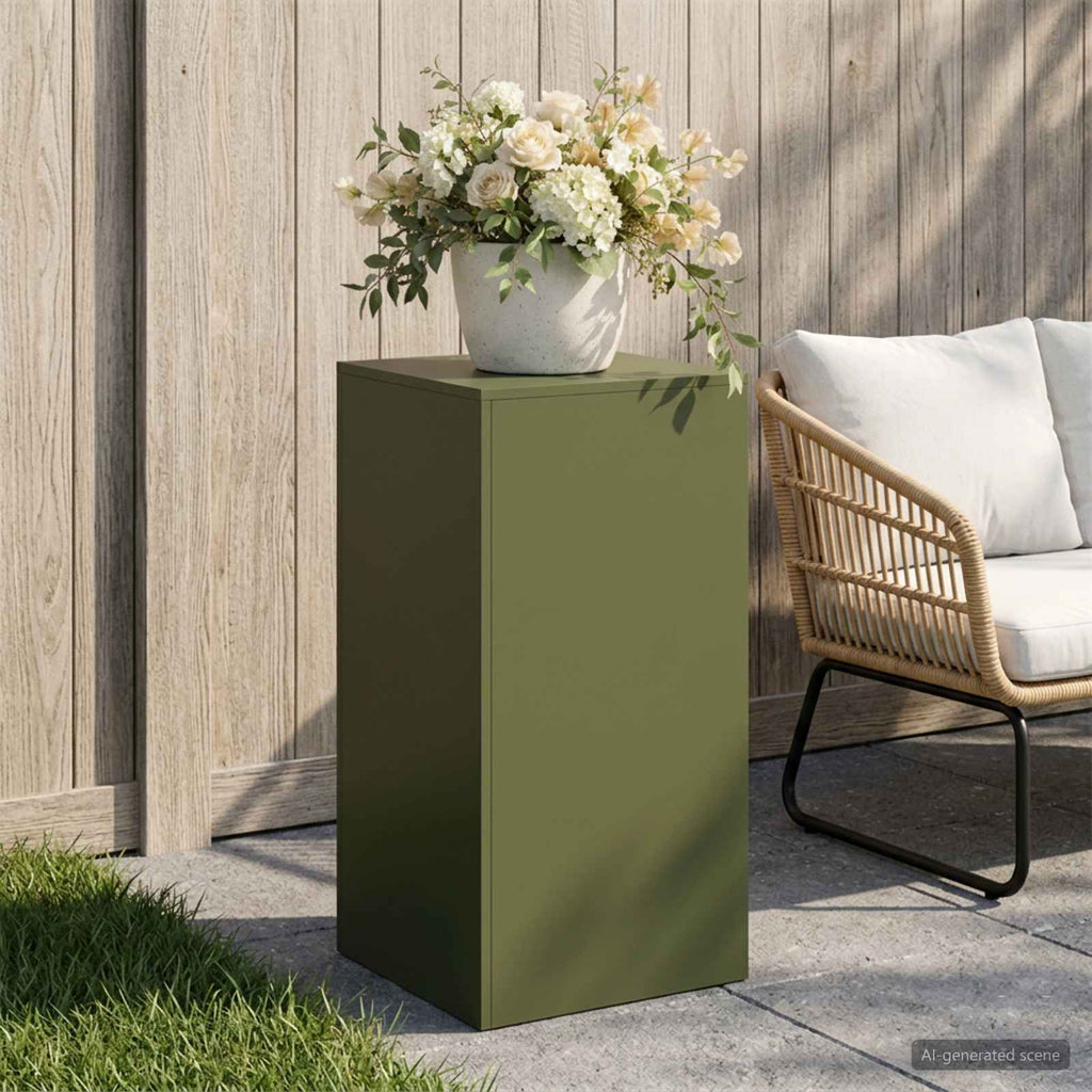 Support De Plante Rouillé 30 X 30 X 100 Cm