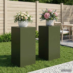 Support De Plante Rouillé 30 X 30 X 100 Cm