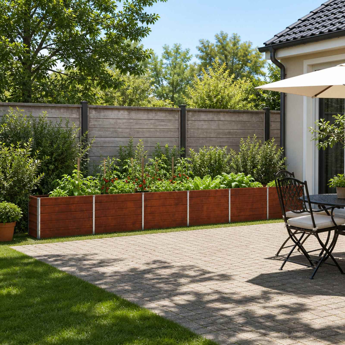 Jardin Surélevé Rouillé Corton