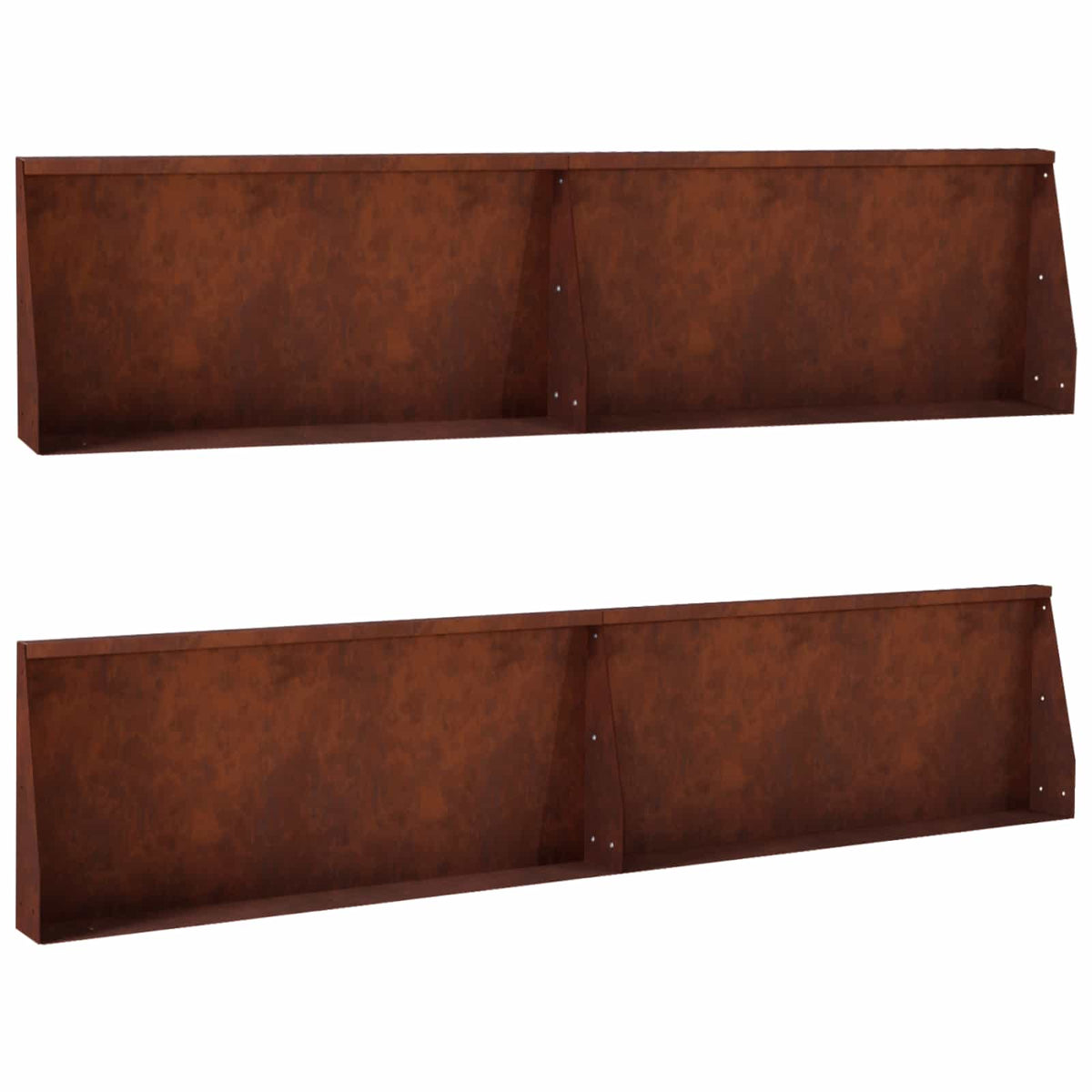 Mur De Soutènement 6 Pc Rouillé