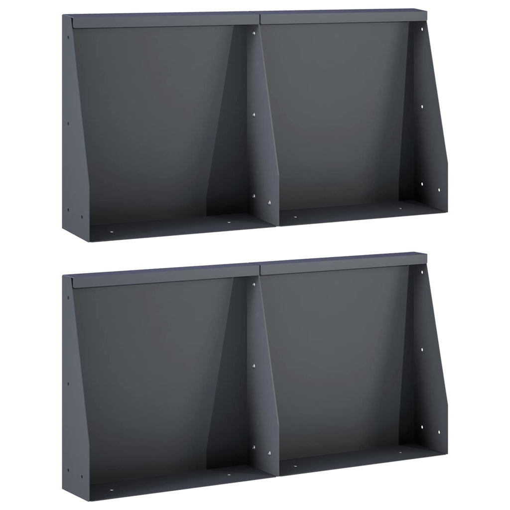 Mur De Soutènement 6 Pc Rouillé