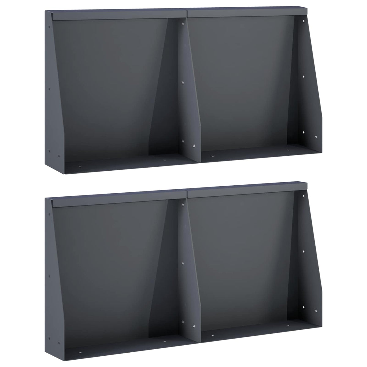 Mur De Soutènement 6 Pc Rouillé