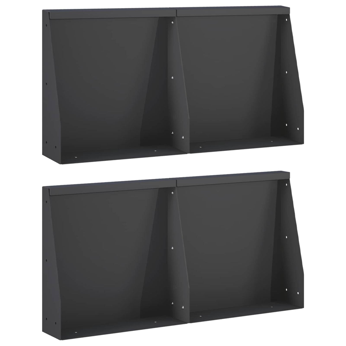 Mur De Soutènement 6 Pc Rouillé