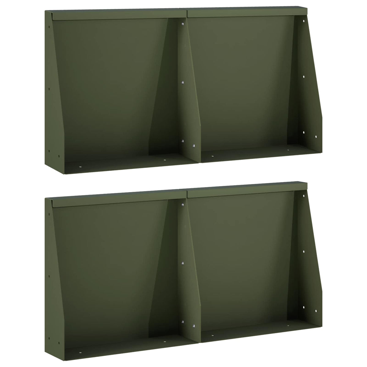 Mur De Soutènement 6 Pc Rouillé