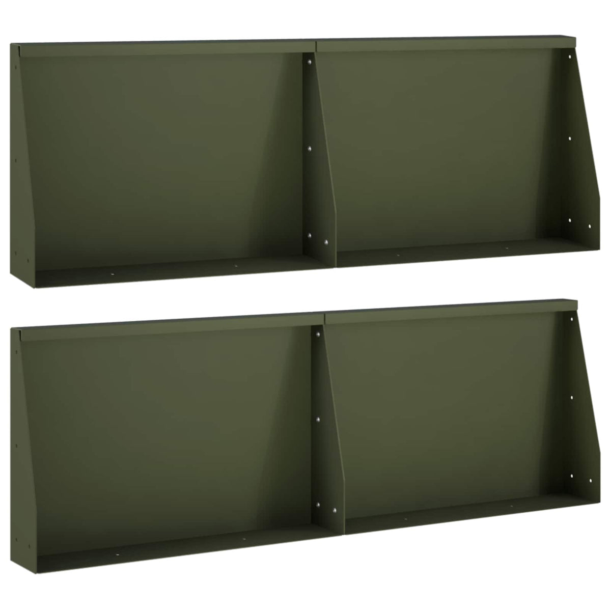Mur De Soutènement 6 Pc Rouillé