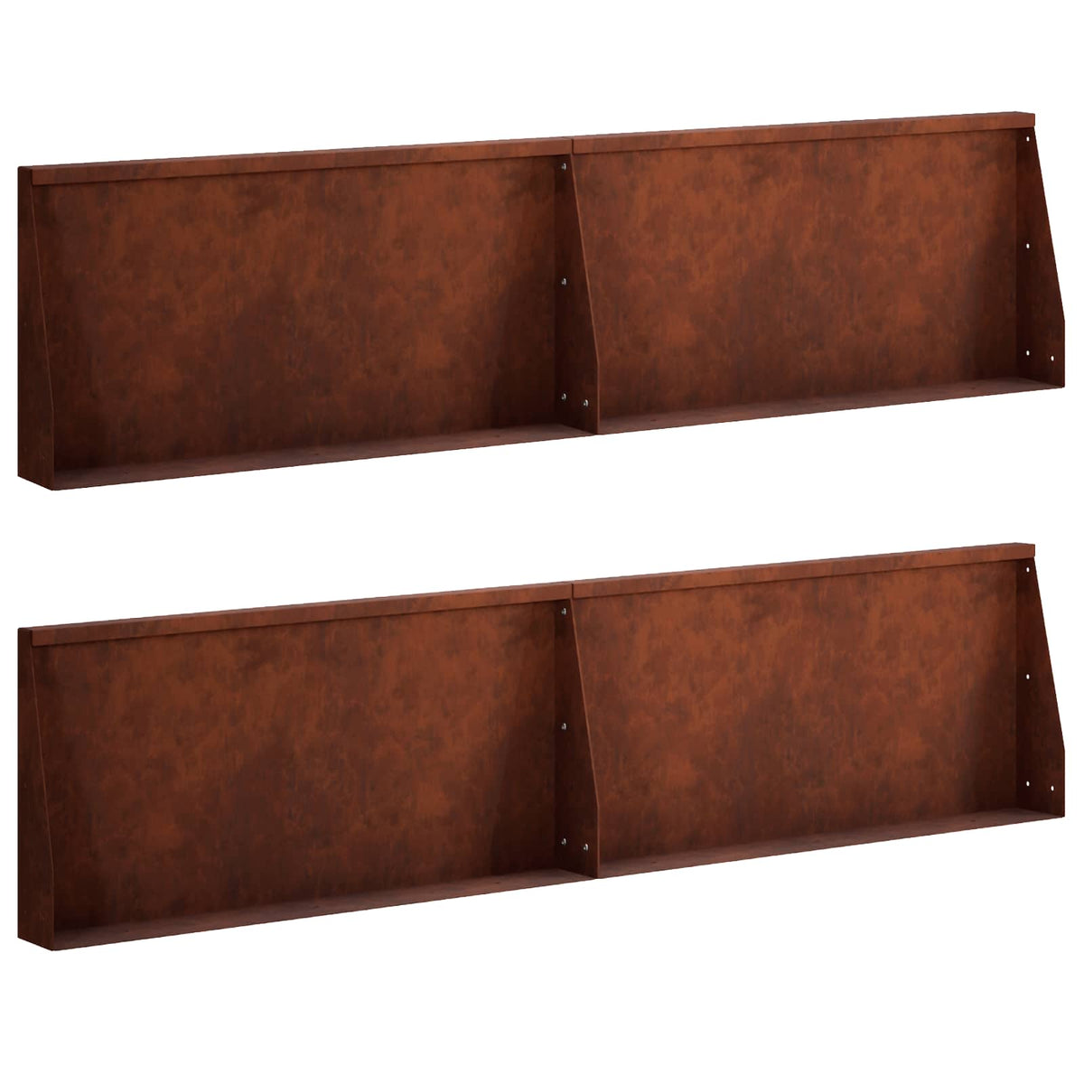 Mur De Soutènement 6 Pc Rouillé