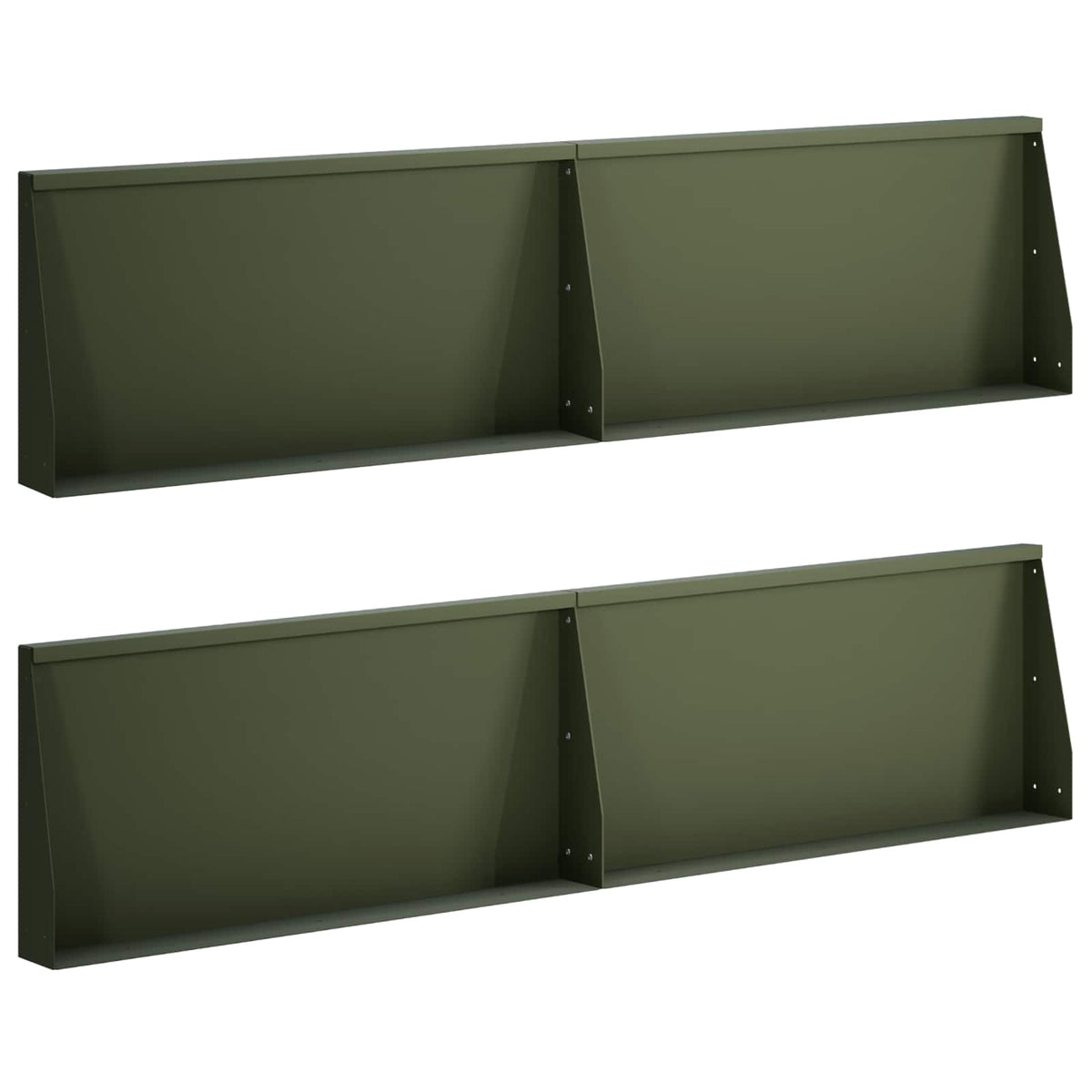 Mur De Soutènement 6 Pc Rouillé