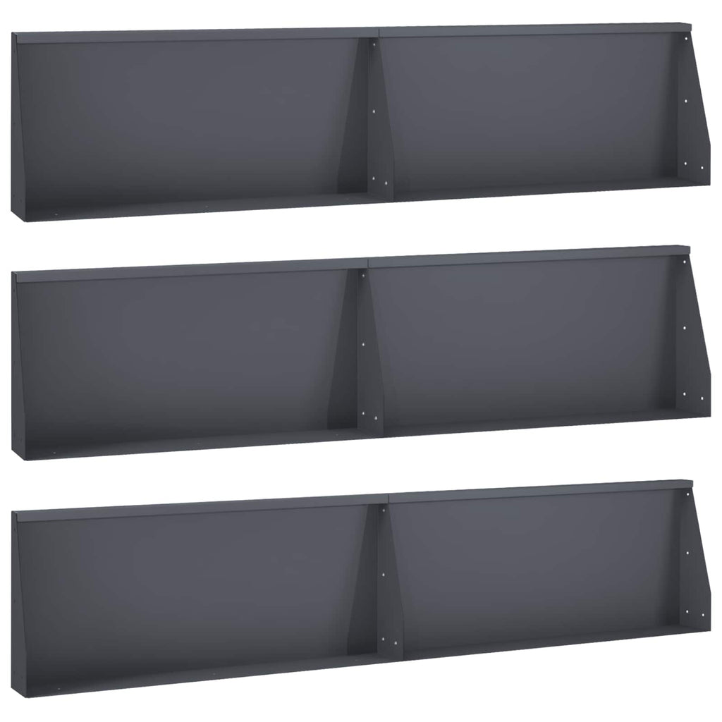Mur De Soutènement 6 Pc Rouillé