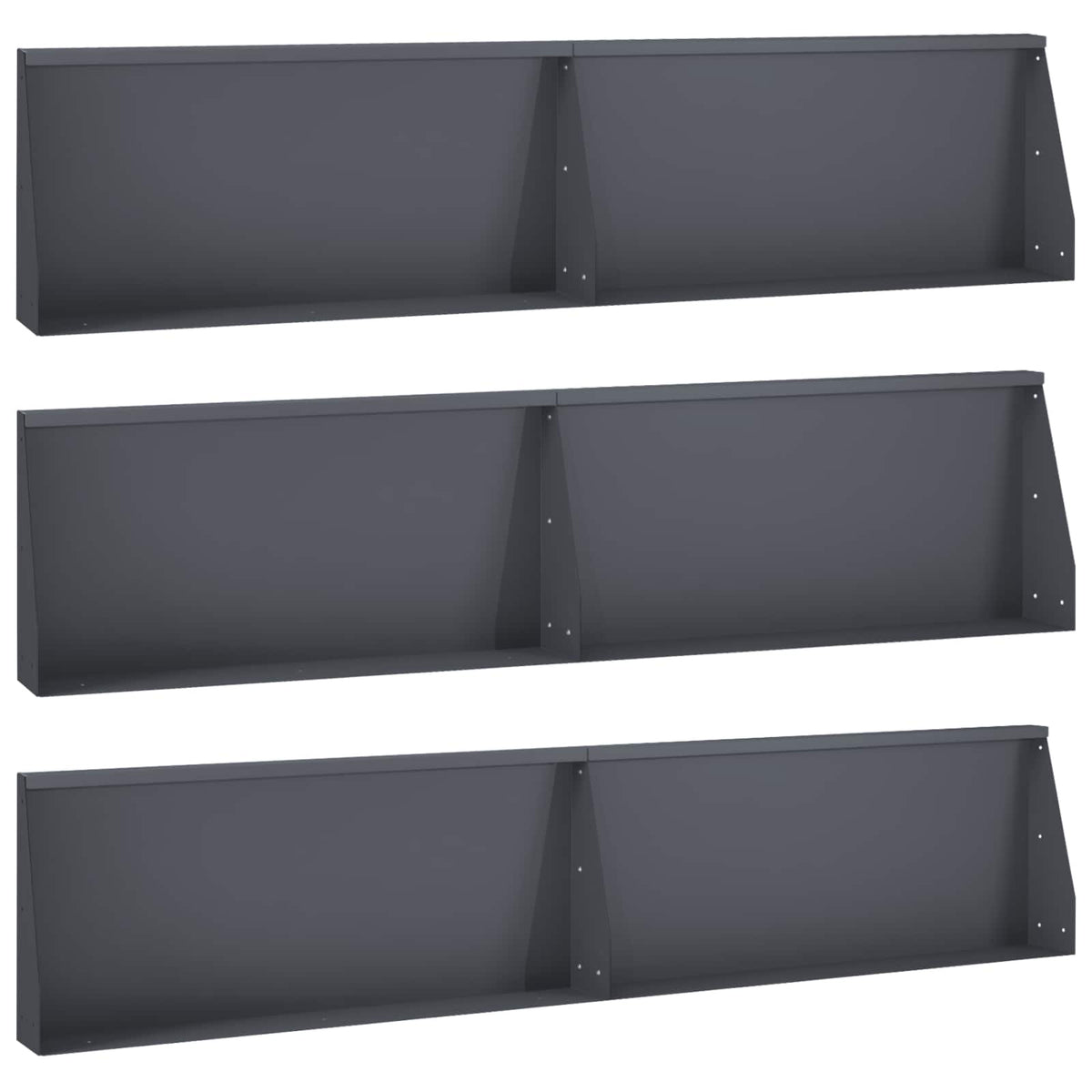 Mur De Soutènement 6 Pc Rouillé