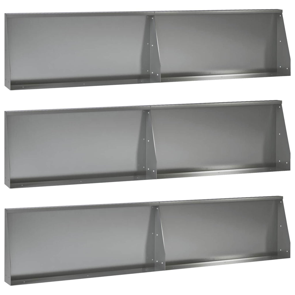 Mur De Soutènement 6 Pc Rouillé