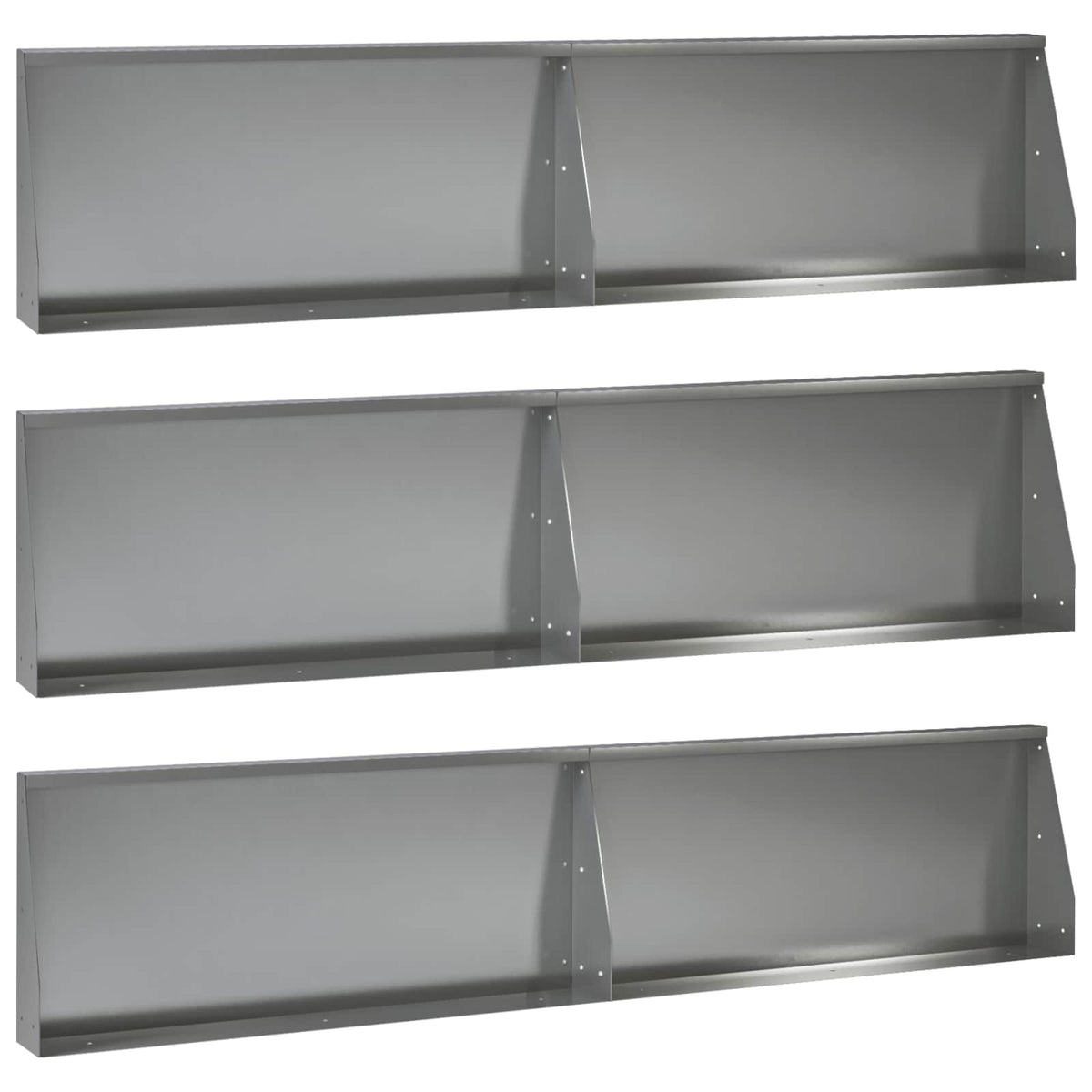Mur De Soutènement 6 Pc Rouillé