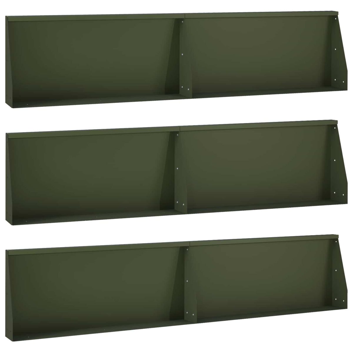 Mur De Soutènement 6 Pc Rouillé