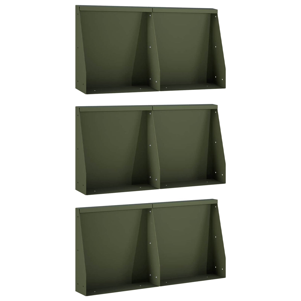 Mur De Soutènement 6 Pc Rouillé