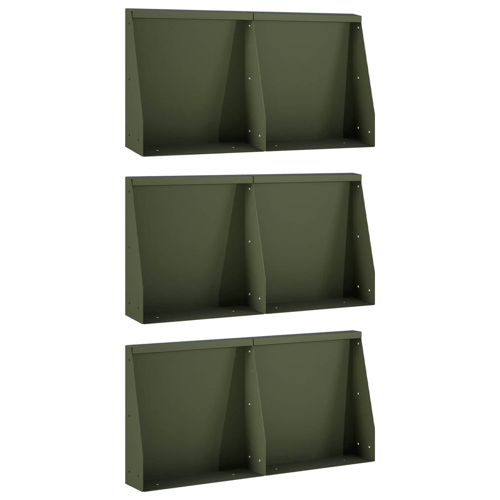 Mur De Soutènement 6 Pc Rouillé