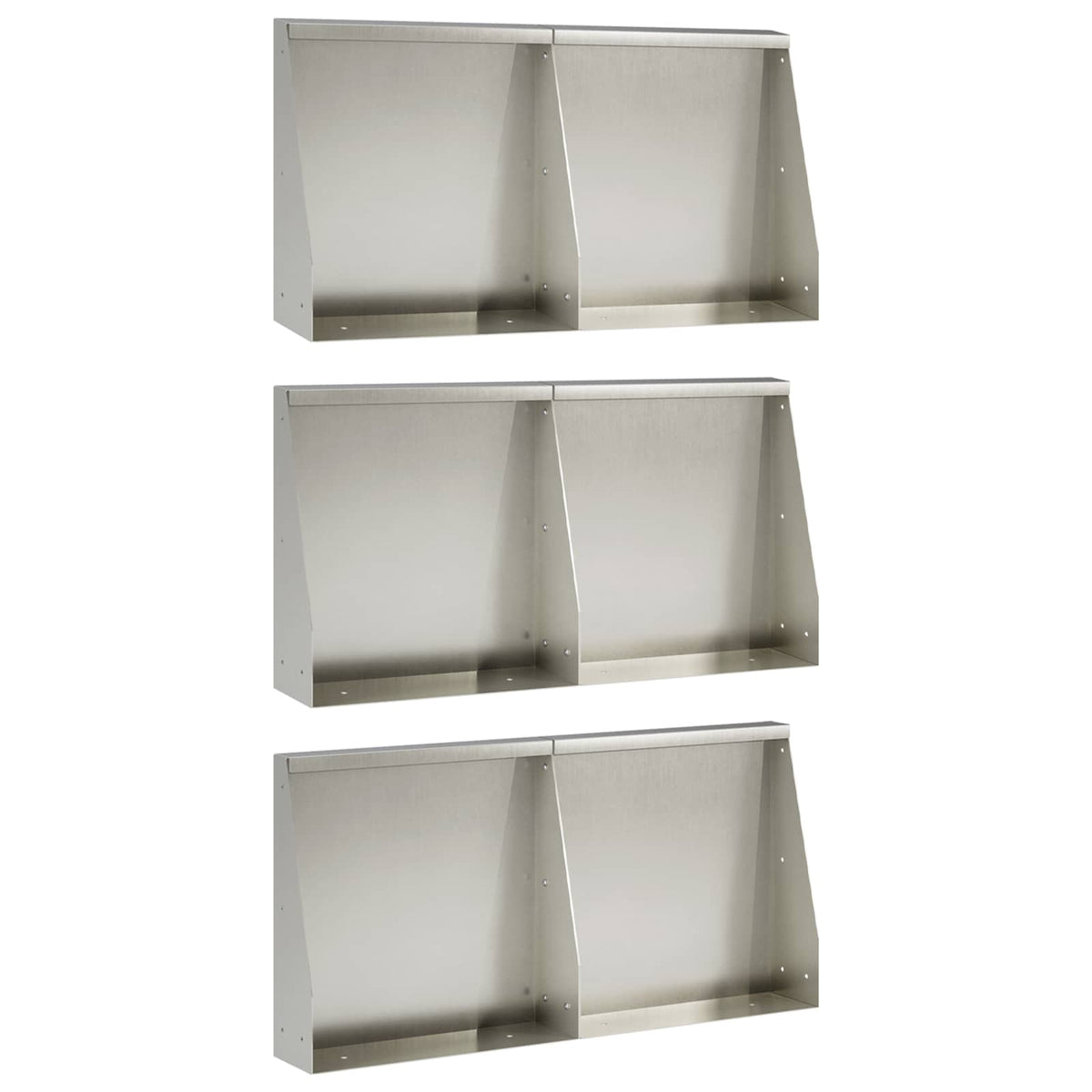 Mur De Soutènement 6 Pc Rouillé