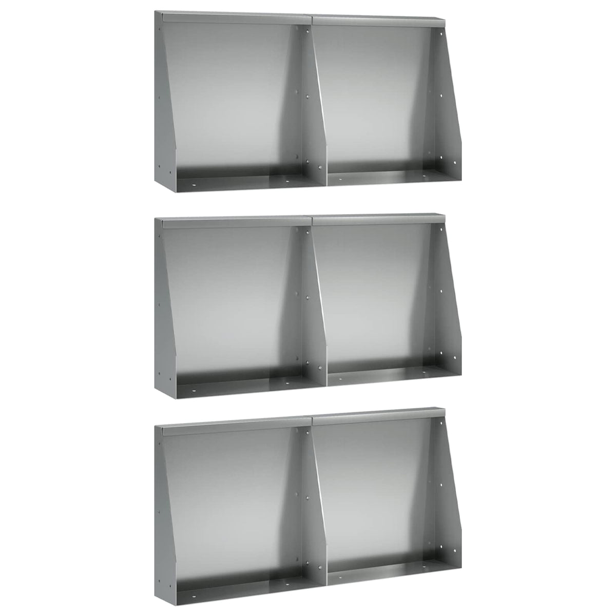 Mur De Soutènement 6 Pc Rouillé