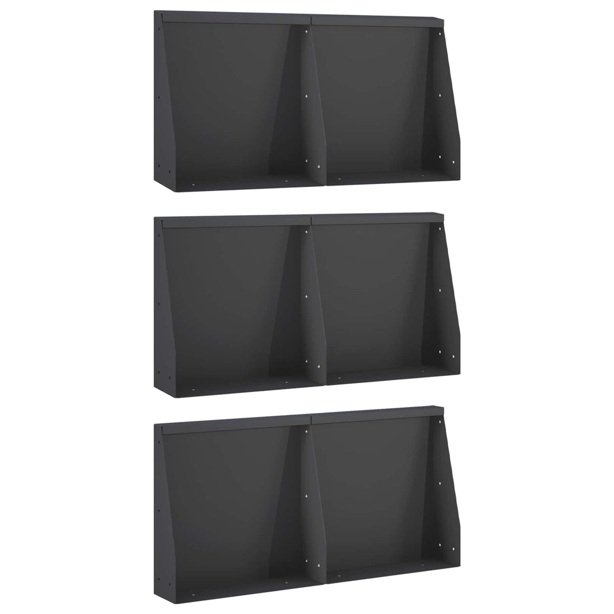 Mur De Soutènement 6 Pc Rouillé