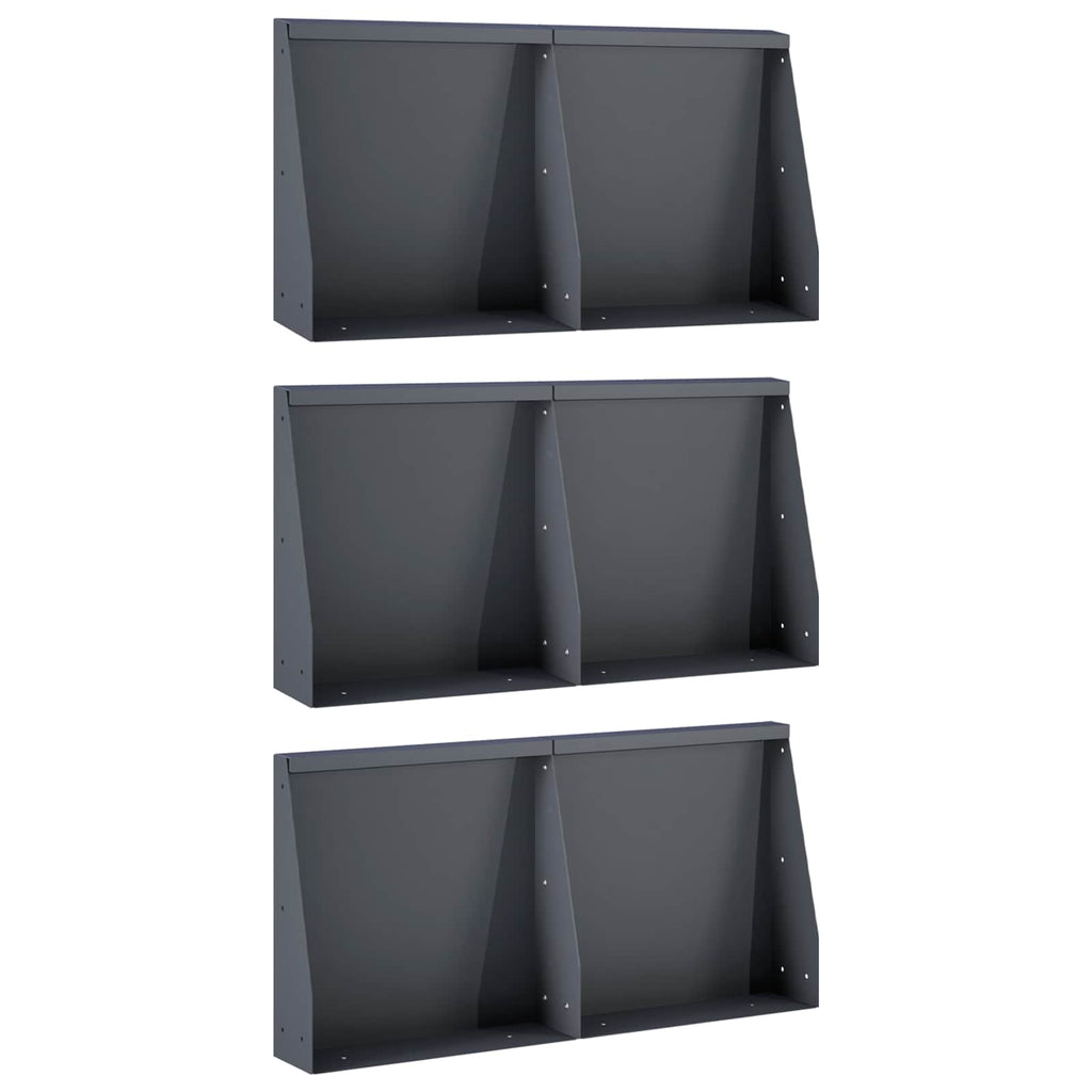 Mur De Soutènement 6 Pc Rouillé