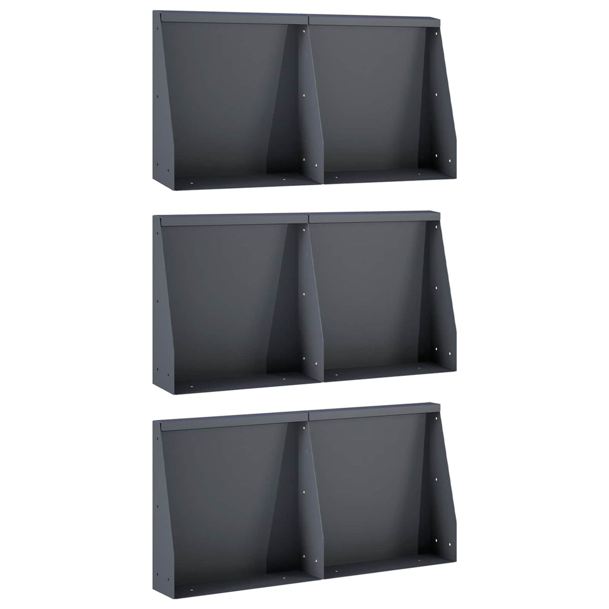 Mur De Soutènement 6 Pc Rouillé