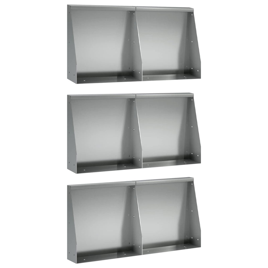 Mur De Soutènement 6 Pc Rouillé