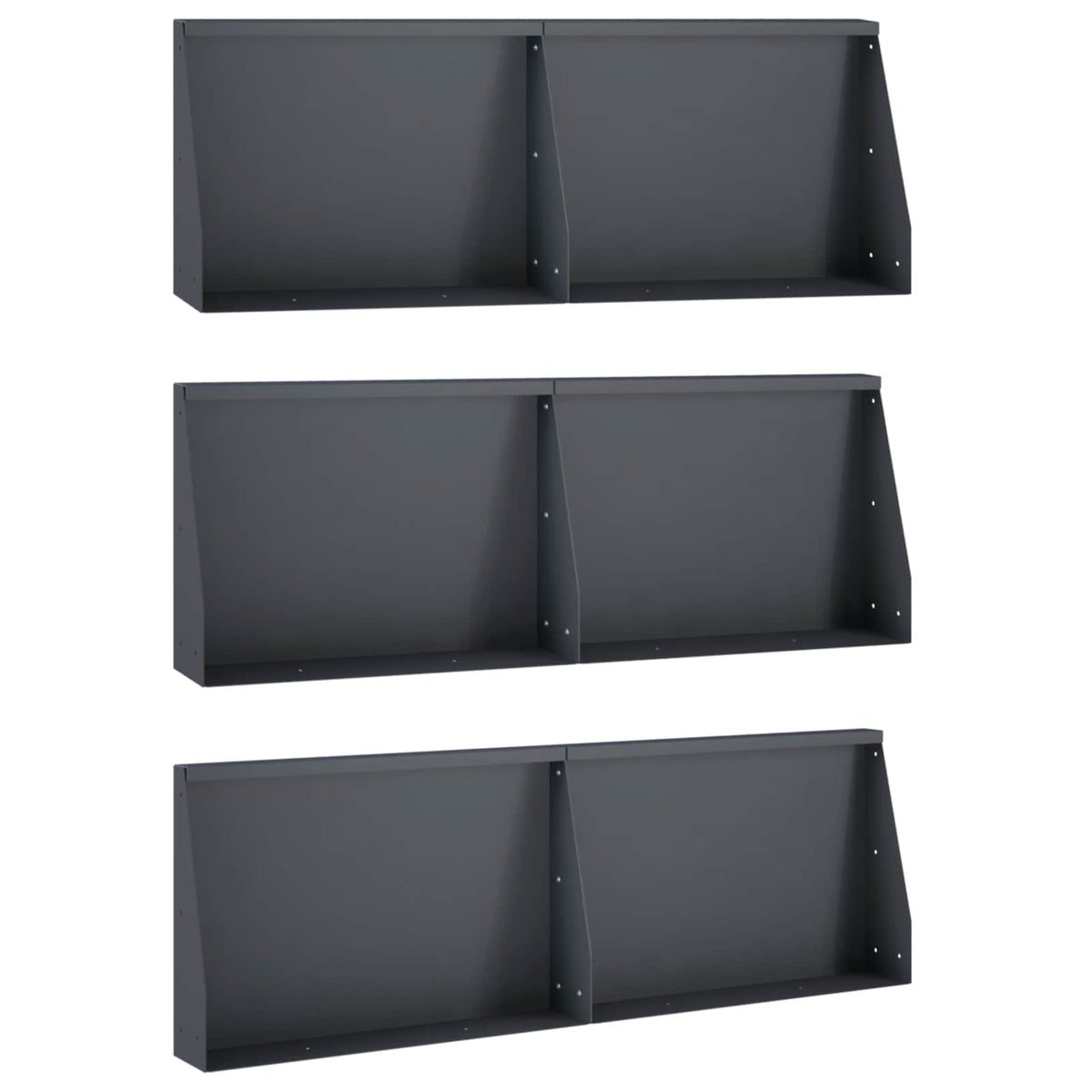 Mur De Soutènement 6 Pc Rouillé