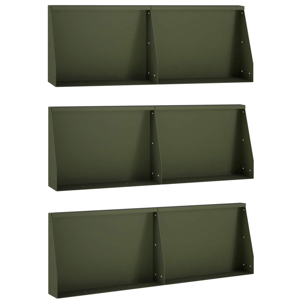 Mur De Soutènement 6 Pc Rouillé