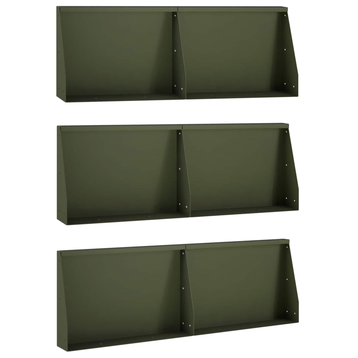 Mur De Soutènement 6 Pc Rouillé