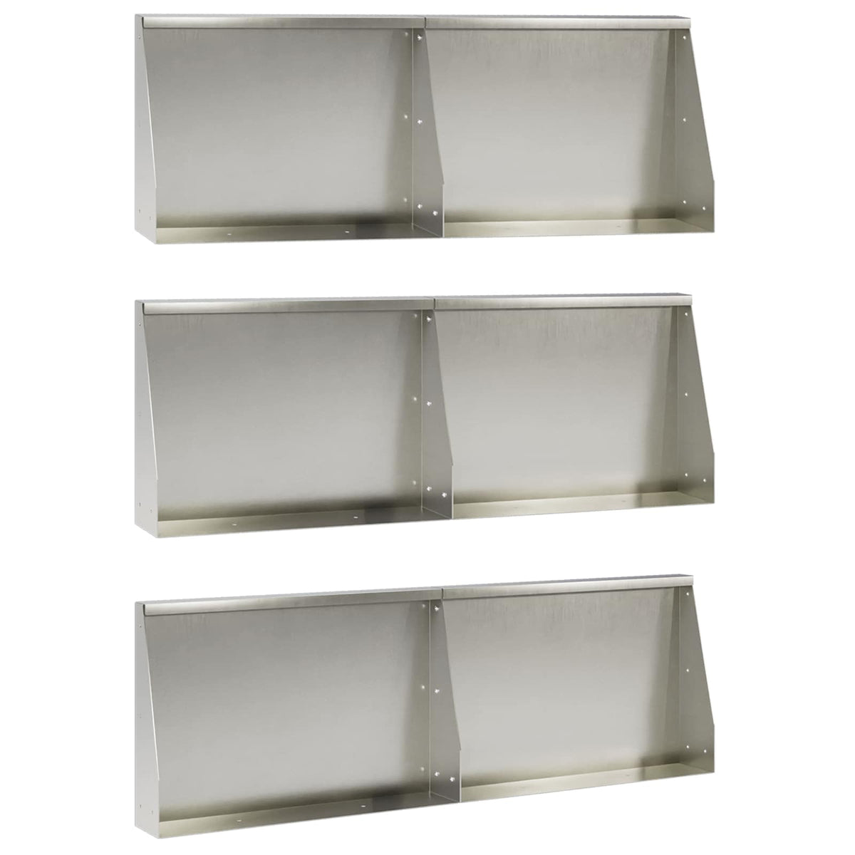 Mur De Soutènement 6 Pc Rouillé