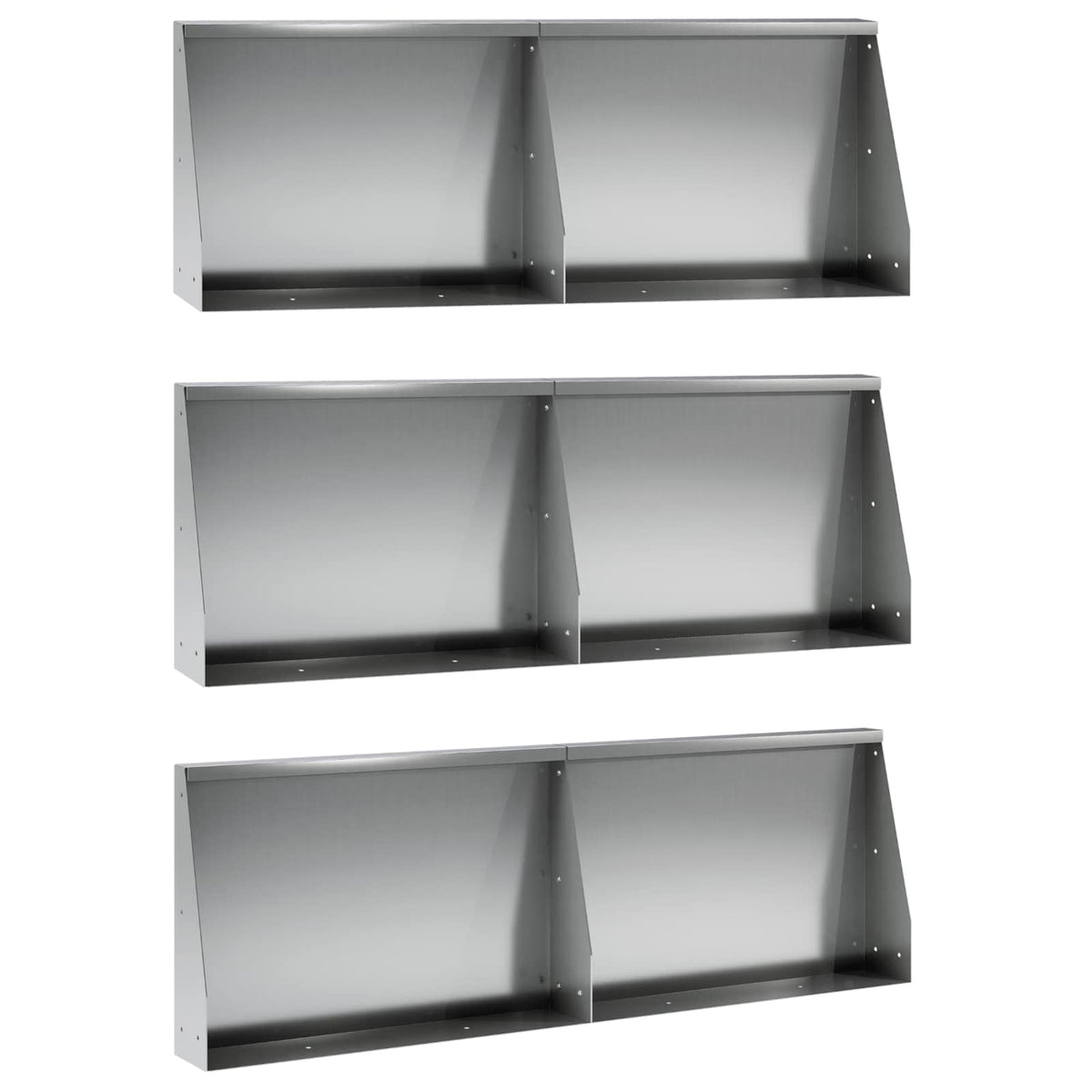 Mur De Soutènement 6 Pc Rouillé