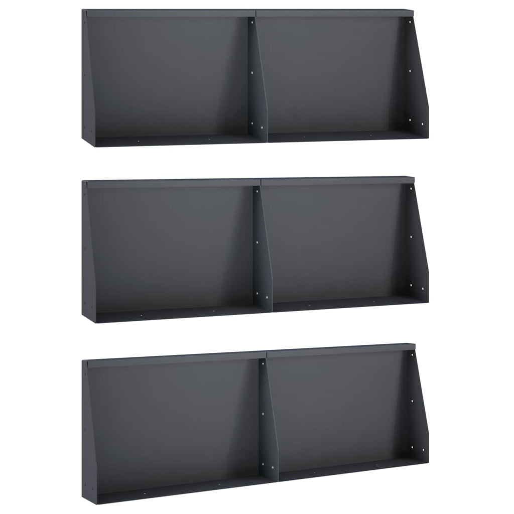 Mur De Soutènement 6 Pc Rouillé