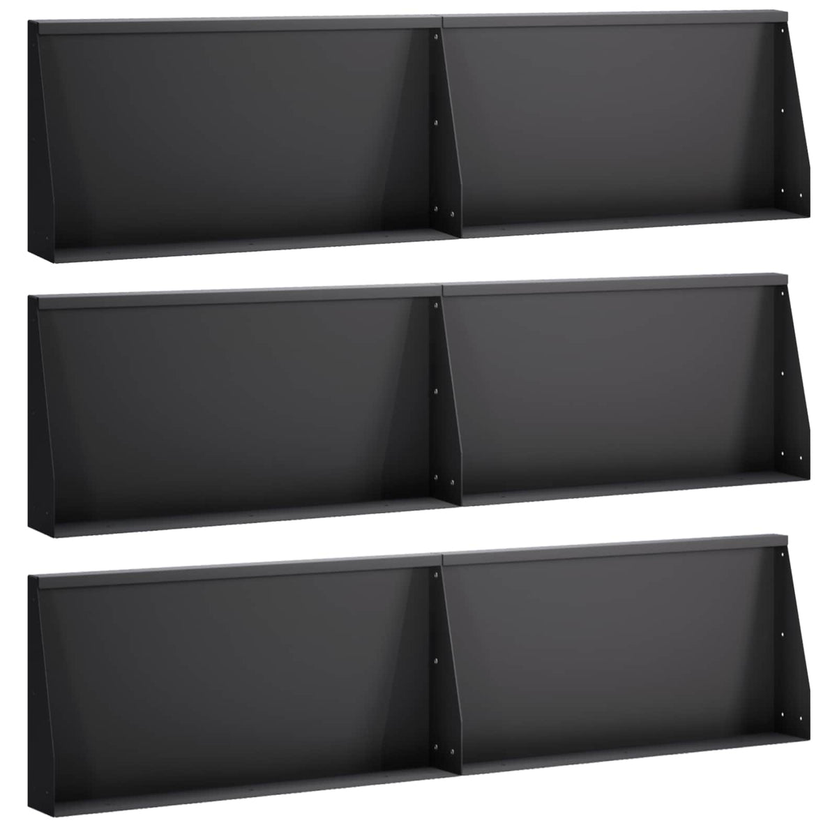 Mur De Soutènement 6 Pc Rouillé
